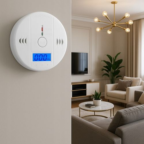 CZUJNIK CZUJKA CZADU TLENKU WĘGLA - CO- BEZPRZEWODOWY GŁOŚNY RIWALL RCC-01 na Arena.pl