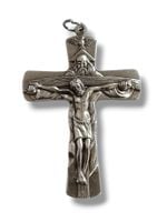 Krzyż Do Bierzmowania Metalowy 9 Cm Włoski Krzyżyk Trójca Święta