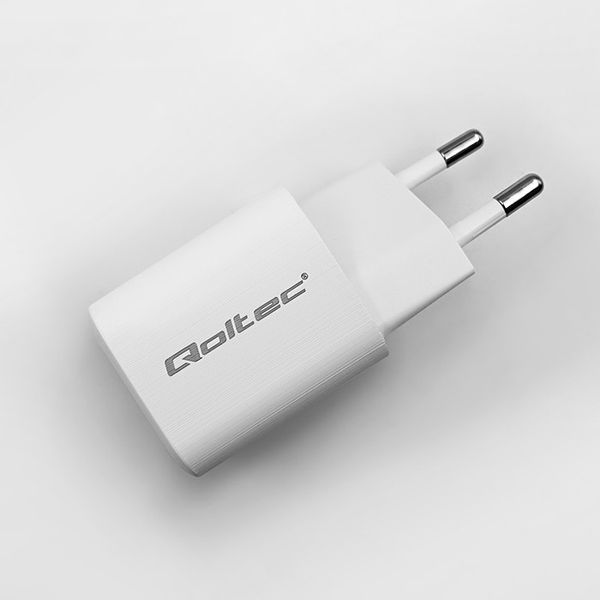 Qoltec Ładowarka sieciowa 35W GaN ULTRA | 5-20V | 2.25-3A | 1 x USB typ C PD | 1 x USB QC 3.0 | Biała zdjęcie 6