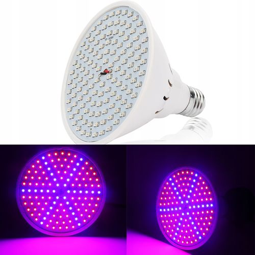 DUŻA ŻARÓWKA LED E27 GROW 126 led 15W DO ROŚLIN na Arena.pl