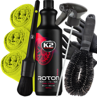 K2 Roton Pro Deironizer 1L Zestaw Do Czyszczenia Felg Płyn Do Mycia Krwawa