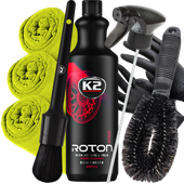 K2 Roton Pro Deironizer 1L Zestaw Do Czyszczenia Felg Płyn Do Mycia Krwawa