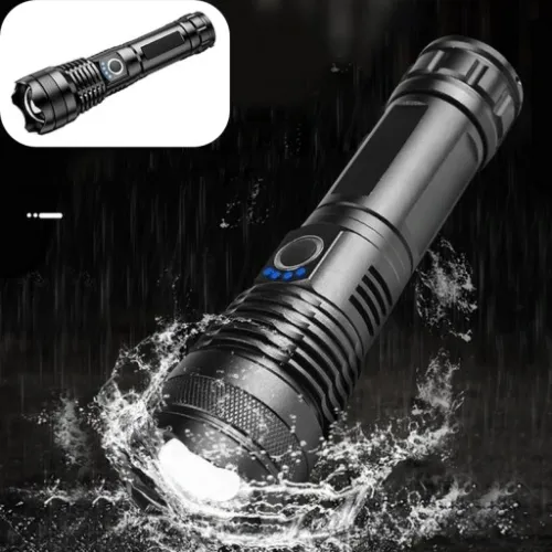 MOCNA LATARKA TAKTYCZNA WOJSKOWA LED cree XHP90 DUŻY AKUMULATOR + USB ZOOM na Arena.pl