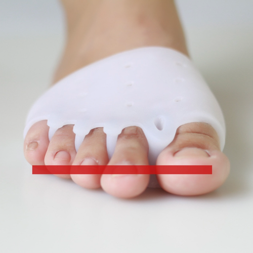 Elastyczna opaska na haluksy biały żelowy separator na pięć palców 2 szt na Arena.pl