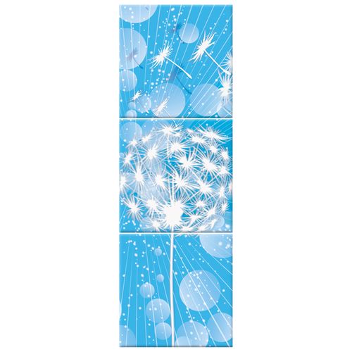 Obraz 30X90 Dmuchawce Abstrakcja Błękitne Tle na Arena.pl