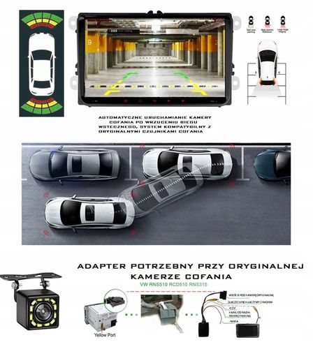 RADIO NAWIGACJA GPS ANDROID VW TOURAN 2003-2015 WIFI CARPLAY 4/64GB na Arena.pl