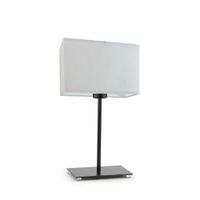 Lampka AMALFI abażur jasny szary stelaż czarny