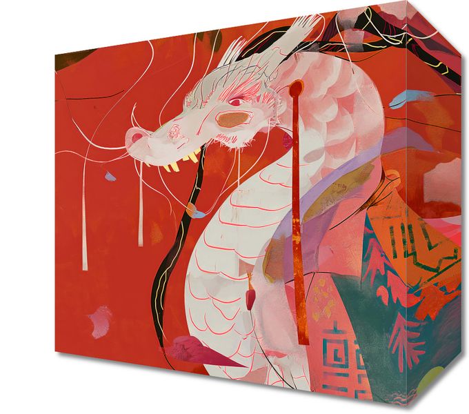 Obraz 20x20cm Orientacyjny Smok zdjęcie 1