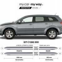 Fiat Freemont - Listwy CHROM na Drzwi Ochronne