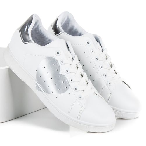 Białe trampki z sercem r.40 na Arena.pl