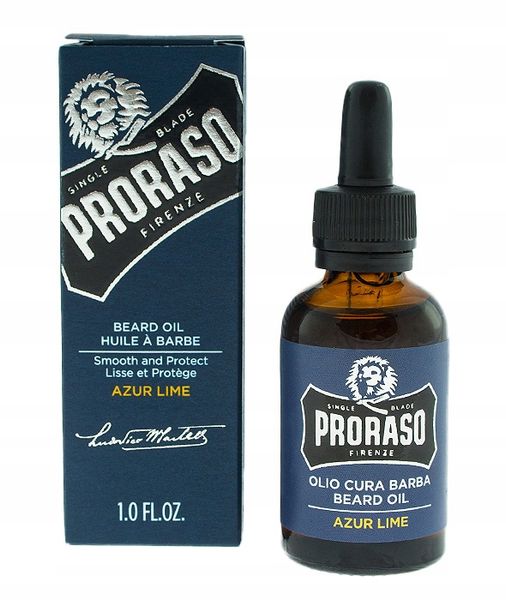 Olejek do brody AZUR LIME Proraso 30ml zdjęcie 2
