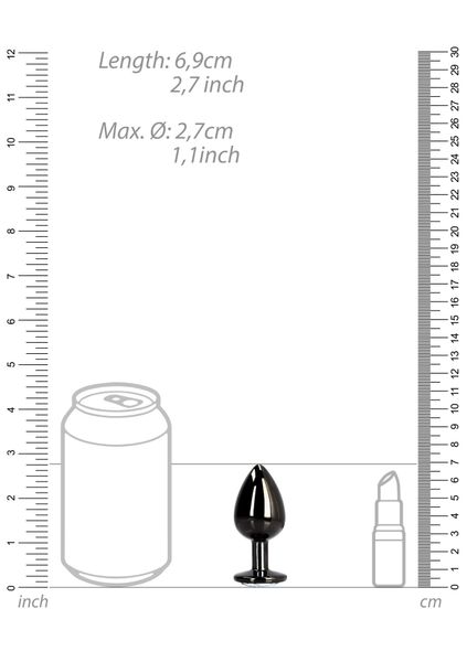 Round Gem Butt Plug - Small zdjęcie 9