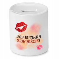 Dla Szachisty Skarbonka Daj Buziaka Szachiście Z Nadrukiem Ze Zdjęciem