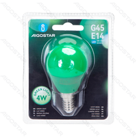 Żarówka LED G45 E14 4W zielona w blisterze 1 sztuka do efektownego oświetlenia