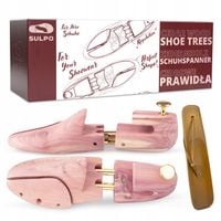 Prawidła cedrowe do rozciągania obuwia drewniana + łyżka do butów ZESTAW