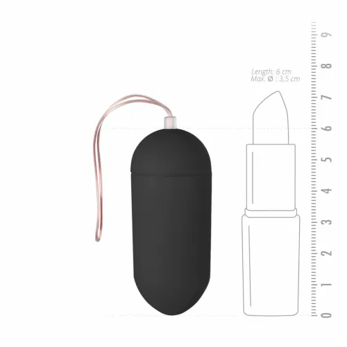 easytoys jajko wibracyjne black - 10 trybow, pilot bezprzewodowy na Arena.pl