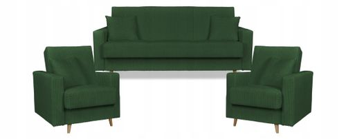 Zestaw mebli wypoczynkowy Rene wersalka kanapa fotele Bonell Family Meble na Arena.pl