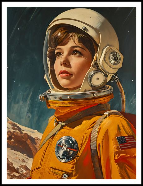 Plakat 75x100cm Pionierka Kosmosu zdjęcie 3
