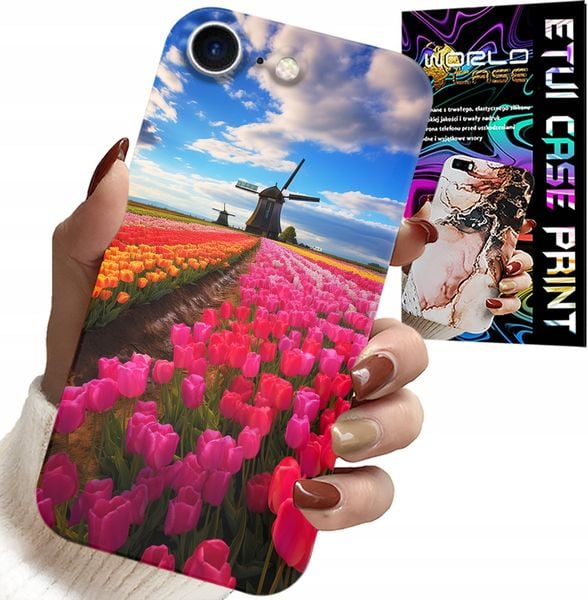 ETUI DO IPHONE 16e - POLE KOLOROWYCH TULIPANÓW, TULIPAN, CASE zdjęcie 1