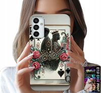 ETUI DO SAMSUNG GALAXY M23 - KARTA KRÓL KRÓLOWA POKER KARTY + SZKŁO
