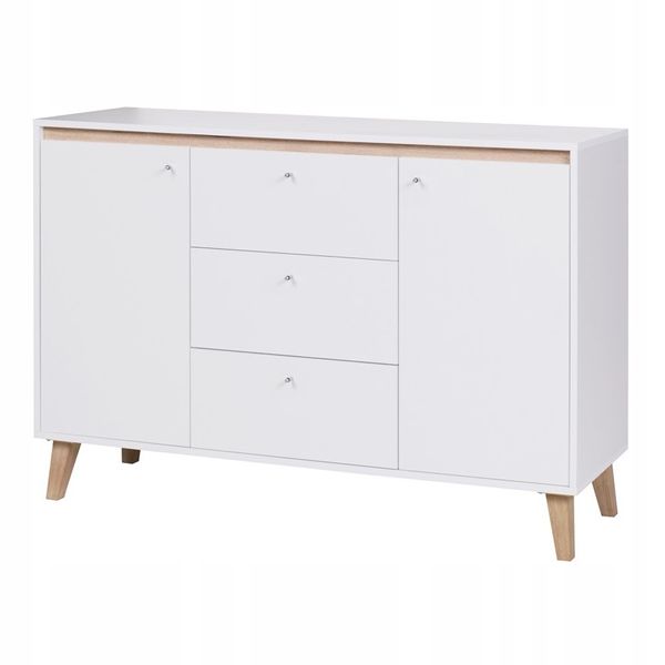 Biała Komoda Skandynawska Kopenhaga zdjęcie 2