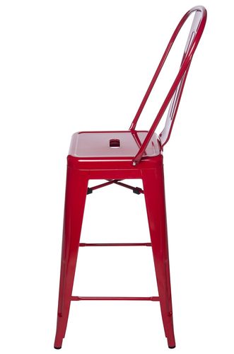 Hoker tower back 66cm czerwone metal na Arena.pl