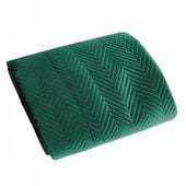 Pikowana narzuta SOFIA 170x210 cm ZIELONA pled koc