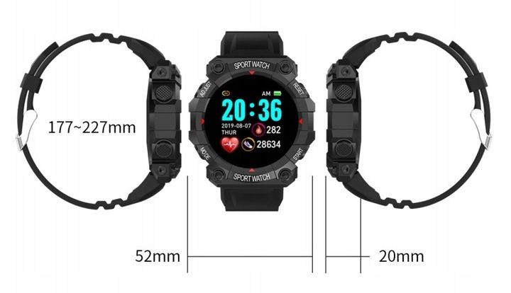 SMARTWATCH zegarek SMARTBAND Pulsometr Krokomierz zdjęcie 5