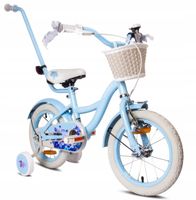 Rower dziecięcy SUN BABY Flower bike 14 cali dla dziewczynki Niebieski