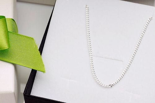 srebrny łańcuszek pancerka 45cm na Arena.pl