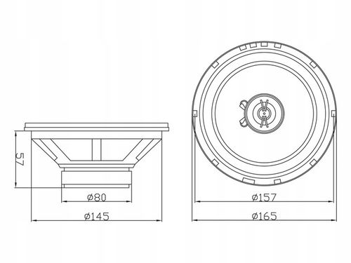 MOCNY GŁOŚNIK SAMOCHODOWY DWUDROŻNY BLOW S-165 150W 165MM 16,5cm na Arena.pl