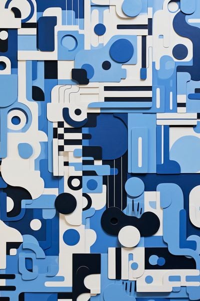 Plakat 61x91,5cm Niebieski Labirynt zdjęcie 1