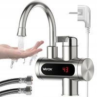 PRZEPŁYWOWY PODGRZEWACZ WODY ELEKTRYCZNY KRAN LCD BATERIA KUCHENNA VAYOX