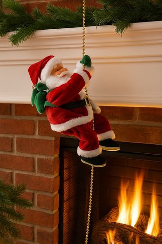 Wspinający się Mikołaj na Linie 100cm Melodyjka Prezent na Święta góra,dół na Arena.pl