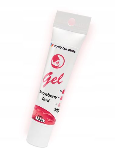BARWNIK SPOŻYWCZY W ŻELU T-024 Strawberry Red Truskawkowy Czerwony 30g na Arena.pl