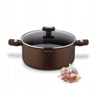 GARNEK Indukcja CERAMICZNY Gaz SOLIDNY POKRYWKA Konighoffer Reno 7 l 28cm