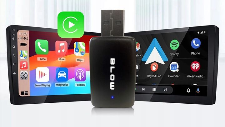 ADAPTER MODUŁ CARPLAY ANDROID AUTO BEZPRZEWODOWY WIFI BLUETOOTH MINI zdjęcie 3