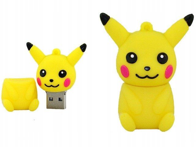 PENDRIVE USB SZYBKI FLASH DRIVE ULTRA PAMIĘĆ ZAWIESZKA PREZENT PIKACHU 64GB zdjęcie 1