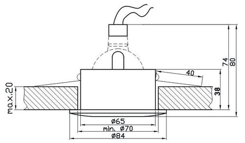 SH-08 PC/CH MR16 perł chrom/chrom oprawa herm. ip65 na Arena.pl
