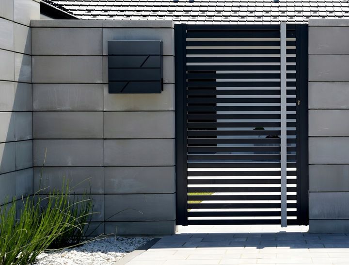 SKRZYNKA POCZTOWA NA LISTY POCZTĘ ANTRACYT NOWOCZESNA +WZÓR NAPIS Z ADRESEM zdjęcie 14