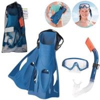 Zestaw Do Nurkowania Niebieski Maska, Płetwy, Rurka Bestway 25020