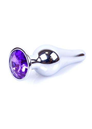 plug-jewellery silver butt plug- purple na Arena.pl