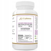AKTYWNY KWAS FOLIOWY 400 µg Folian 5-MTHF Ciąża Układ Nerwowy 120 kap