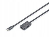 Kabel przedłużający aktywny DIGITUS DA-73108, USB 3.2 Gen1, 5Gbps, USB-C -