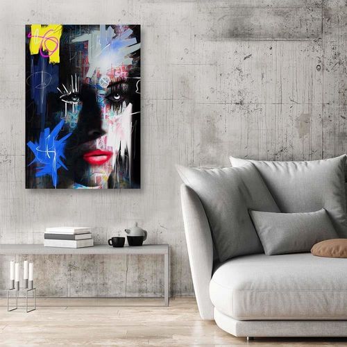 Obraz na płótnie – Canvas, Abstrakcja portret 50x70 na Arena.pl
