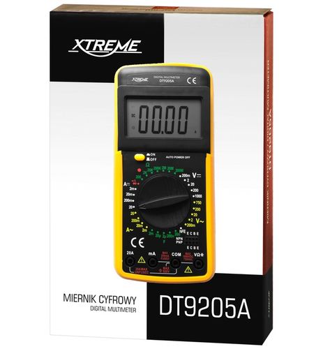 PROFESJONALNY MULTIMETR MIERNIK CYFROWY PRĄDU NAPIĘCIA TESTER LCD ZESTAW na Arena.pl