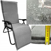 Materac mata na leżak ogrodowy krzesło 180 cm wodoodporna z zakładką