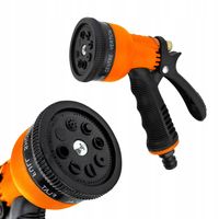 ZRASZACZ WODY PISTOLET NA WĄŻ OGRODOWY 8-FUNKCYJNY