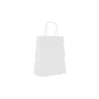 Torba papierowa A5 18 x 8 x 22,5 cm, 100 szt. biała AWIH