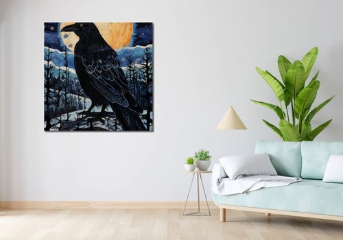 Obraz 100x100cm Kruczy Mąciciel na Arena.pl